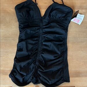 Shape FX Black Ruched Chemise